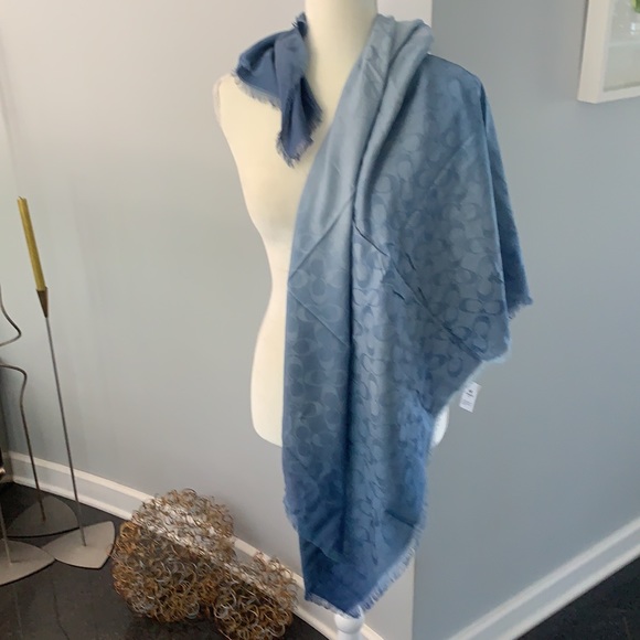 NWT Coach Oversized Signature Print Scarf - Picture 4 of 11